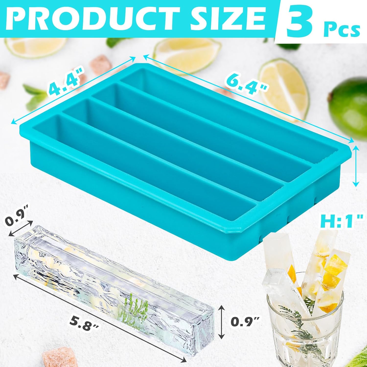 Long Ice Cube Sticks Mold for  - Silicone Mold Tray recensie en prijs