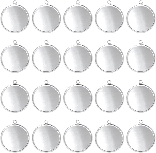 20 Pieces Stainless Steel Roun - Crafting Resin recensie en prijs