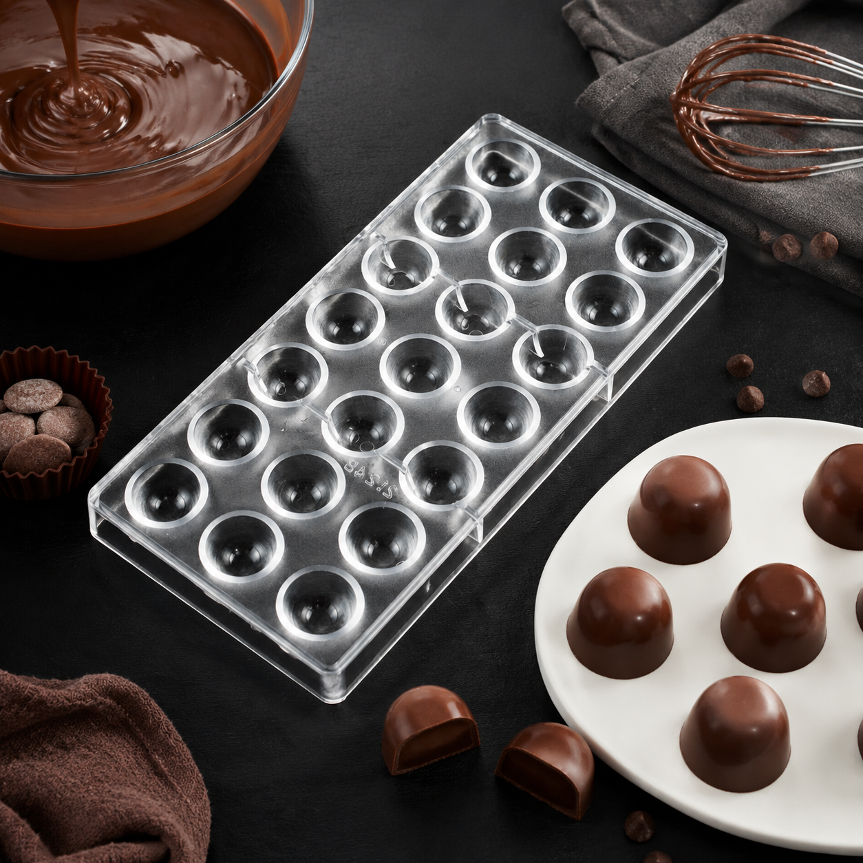 21 Cavity Dome Chocolate Mold  - Dome Mold Clear recensie en prijs