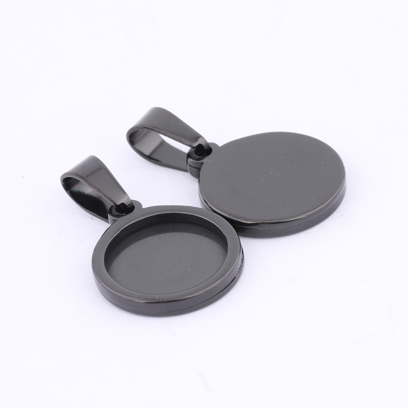 10pcs Gold Plated Black 12mm R - Bezels Set Pendant recensie en prijs