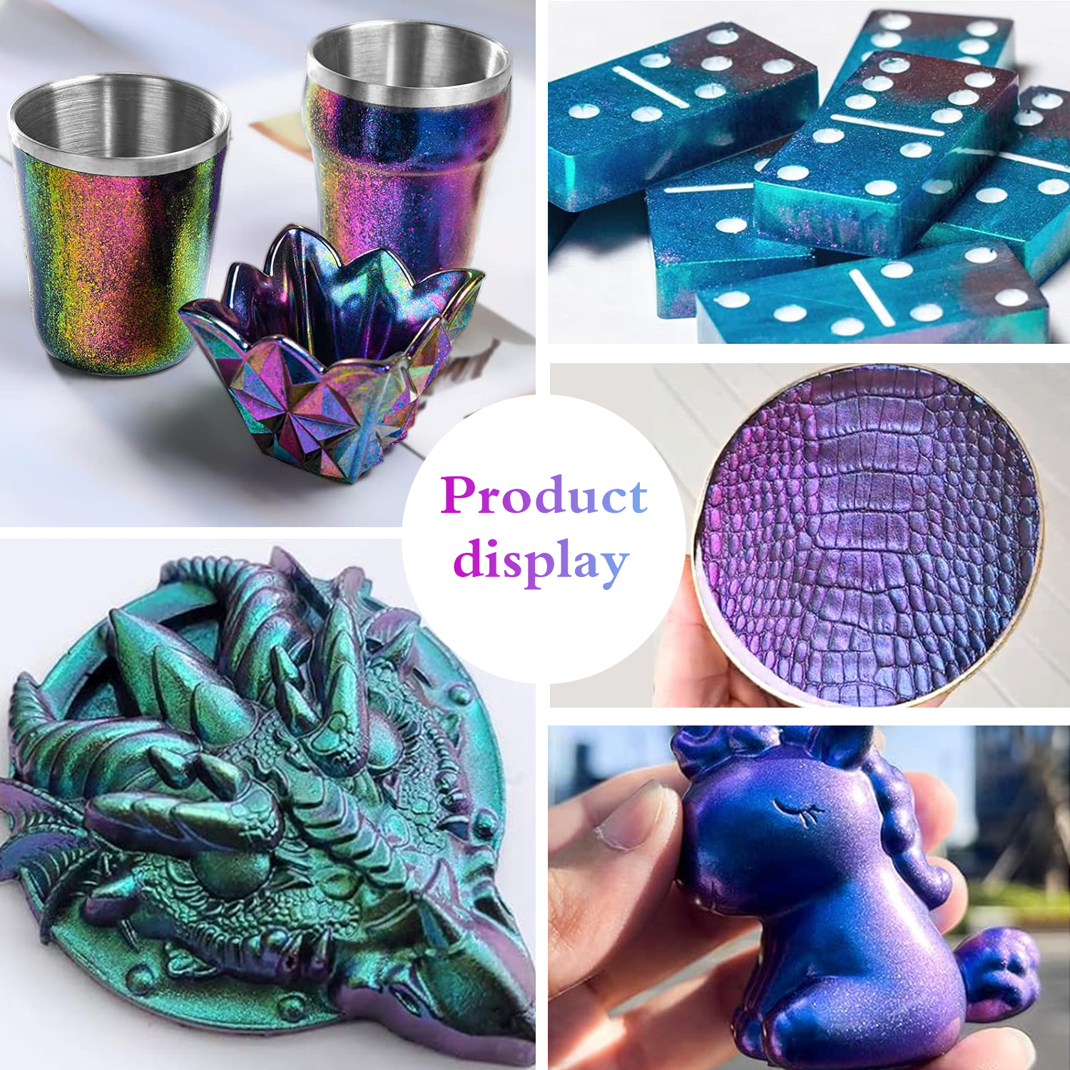 1 Set Chameleon Powder Nail Ch - Resin Glitter Pack recensie en prijs