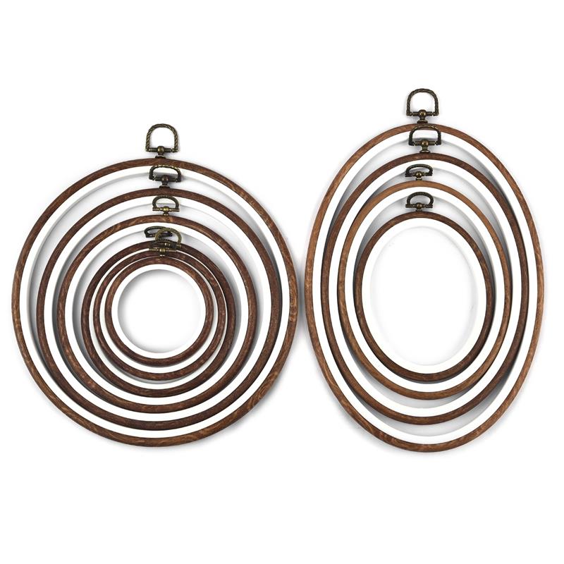 Round Oval Wooden Color Embroi - Wood Ring Blank recensie en prijs