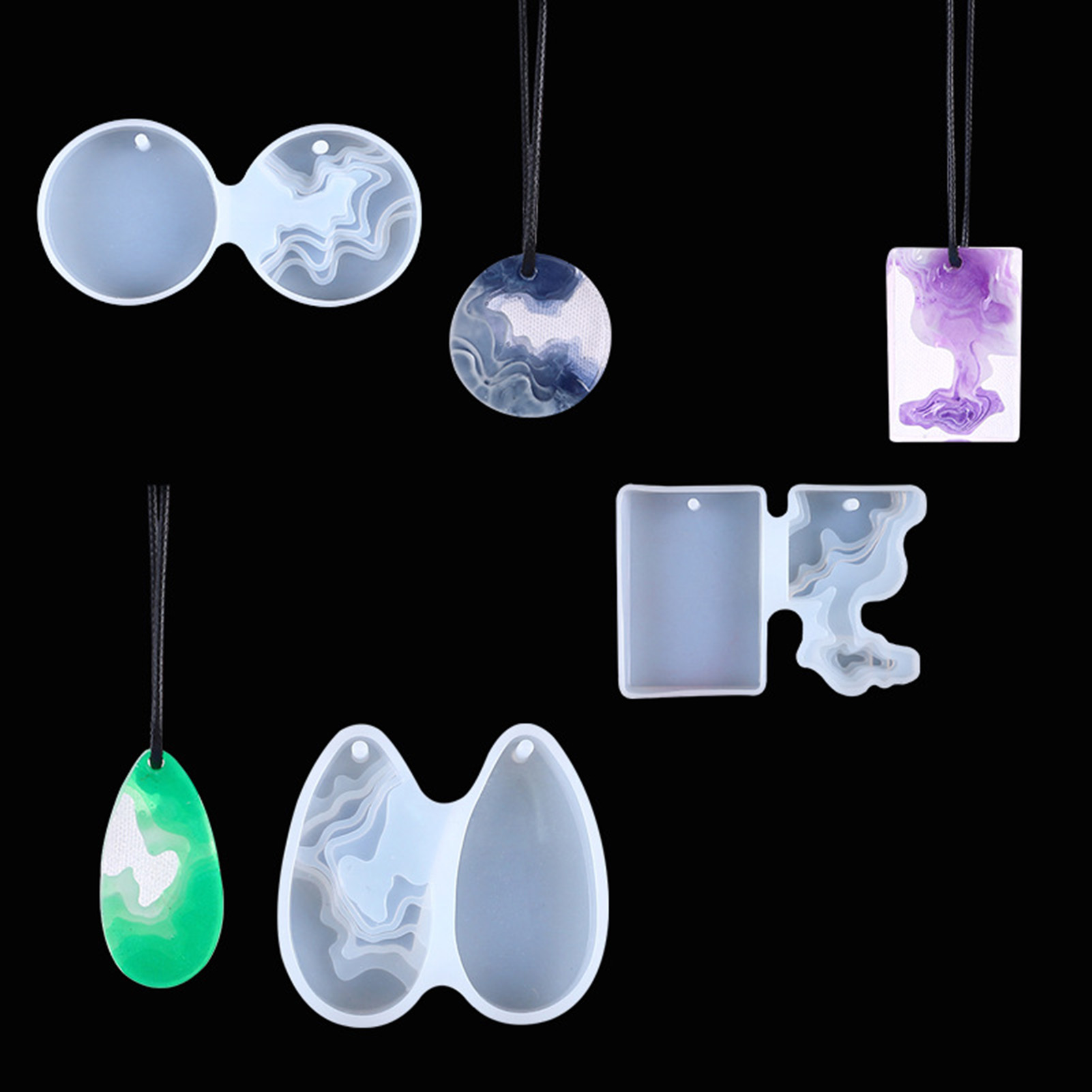 3pcs DIY Crystal Mold Set Roun - Geode Mold Silicone recensie en prijs