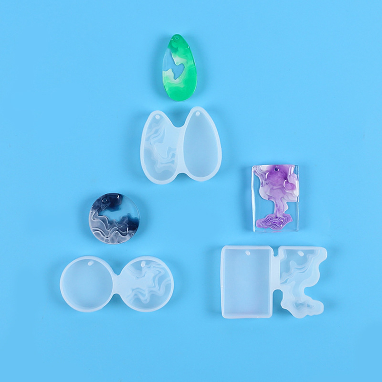 3pcs DIY Crystal Mold Set Roun - Geode Mold Silicone recensie en prijs