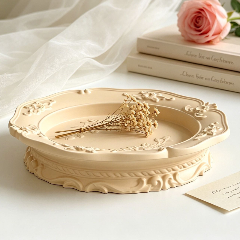Elegant Vintage Baroque Lace S - Coaster Mold Round recensie en prijs