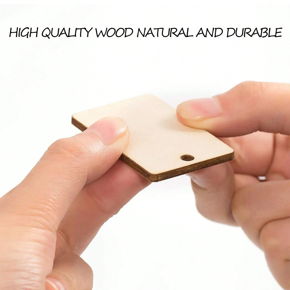 60pcs Blank Wooden Key Chains  - Wood Ring Blank recensie en prijs