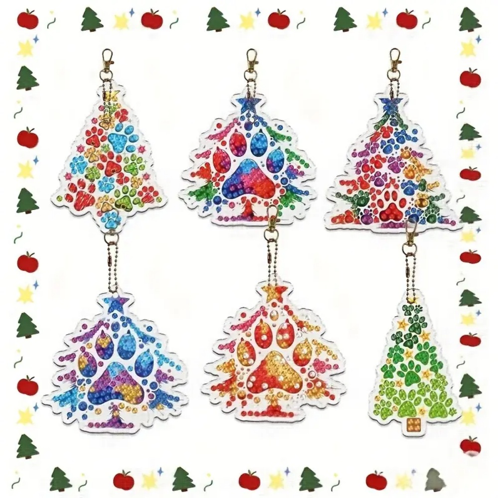 6pcs/SetDIY Christmas tree pat - Resin Craft For Beginners recensie en prijs