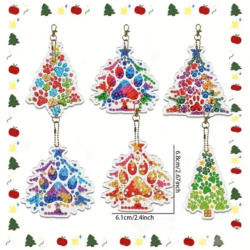 6pcs/SetDIY Christmas tree pat - Resin Craft For Beginners recensie en prijs