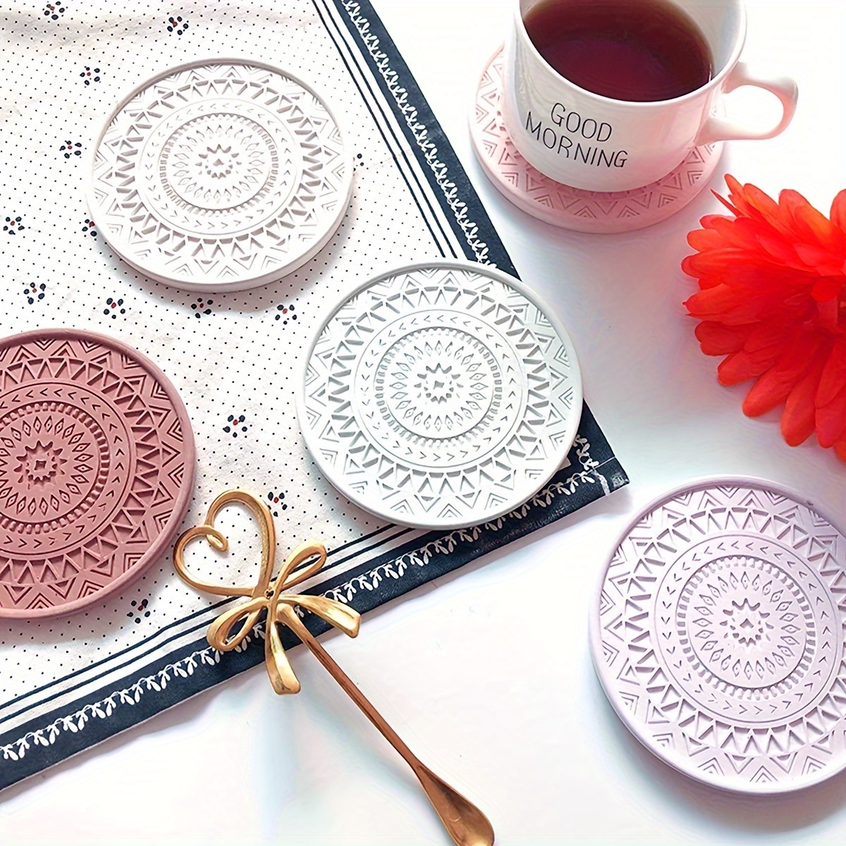 Flower Coaster Silicone Mold E - Coaster Mold Round recensie en prijs