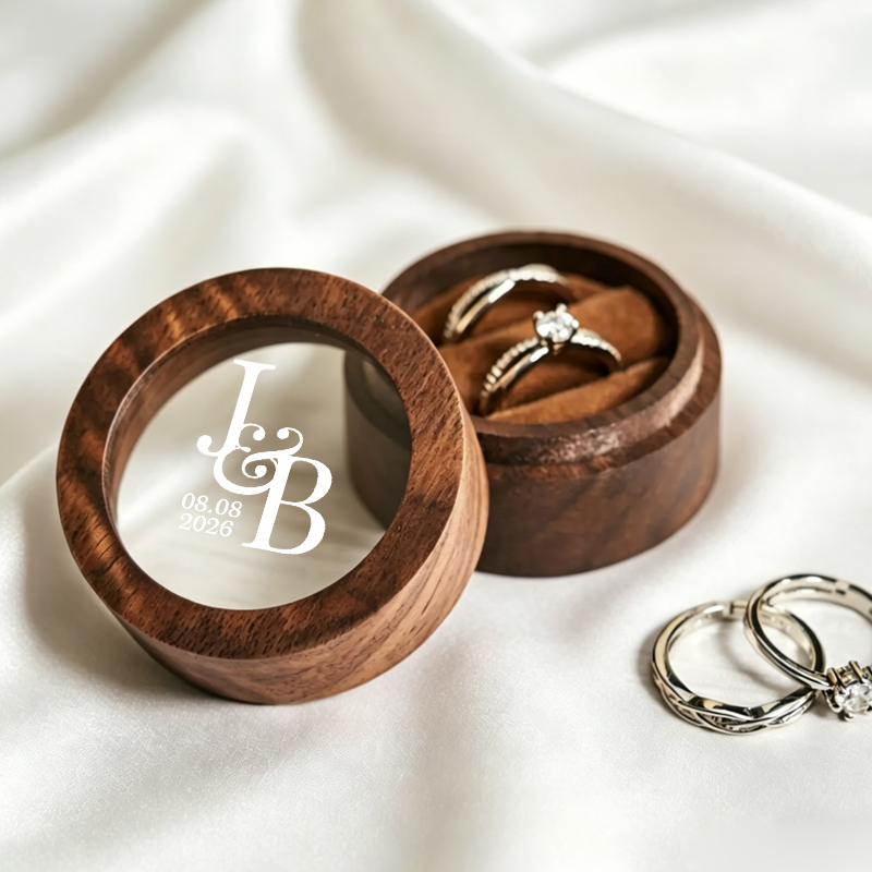 Personalized Wedding Ring Box  - Wood Ring Blank recensie en prijs