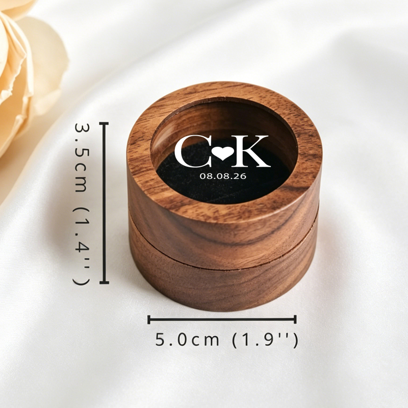 Personalized Wedding Ring Box  - Wood Ring Blank recensie en prijs