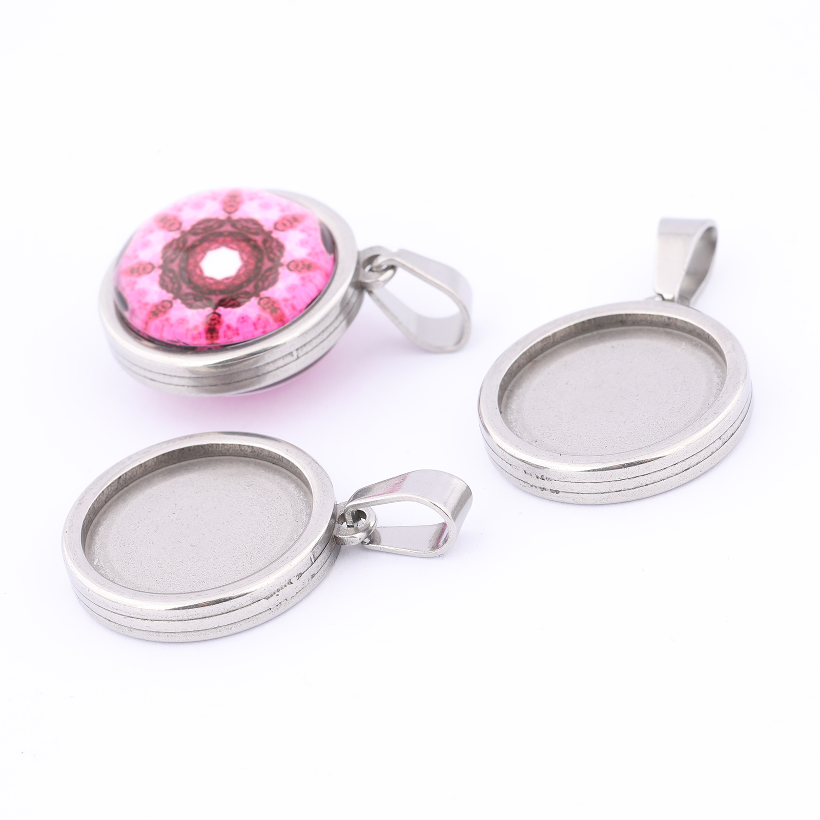 5pcs Stainless Steel Gold Plat - Bezels Set Pendant recensie en prijs