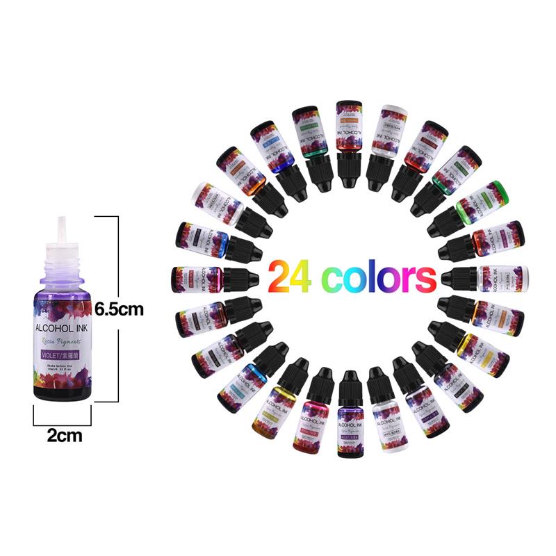 24 Color/Set 10ml  Resin Pigme - Resin Dye Alcohol recensie en prijs