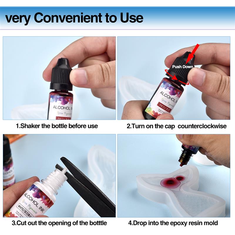 24 Color/Set 10ml  Resin Pigme - Resin Dye Alcohol recensie en prijs