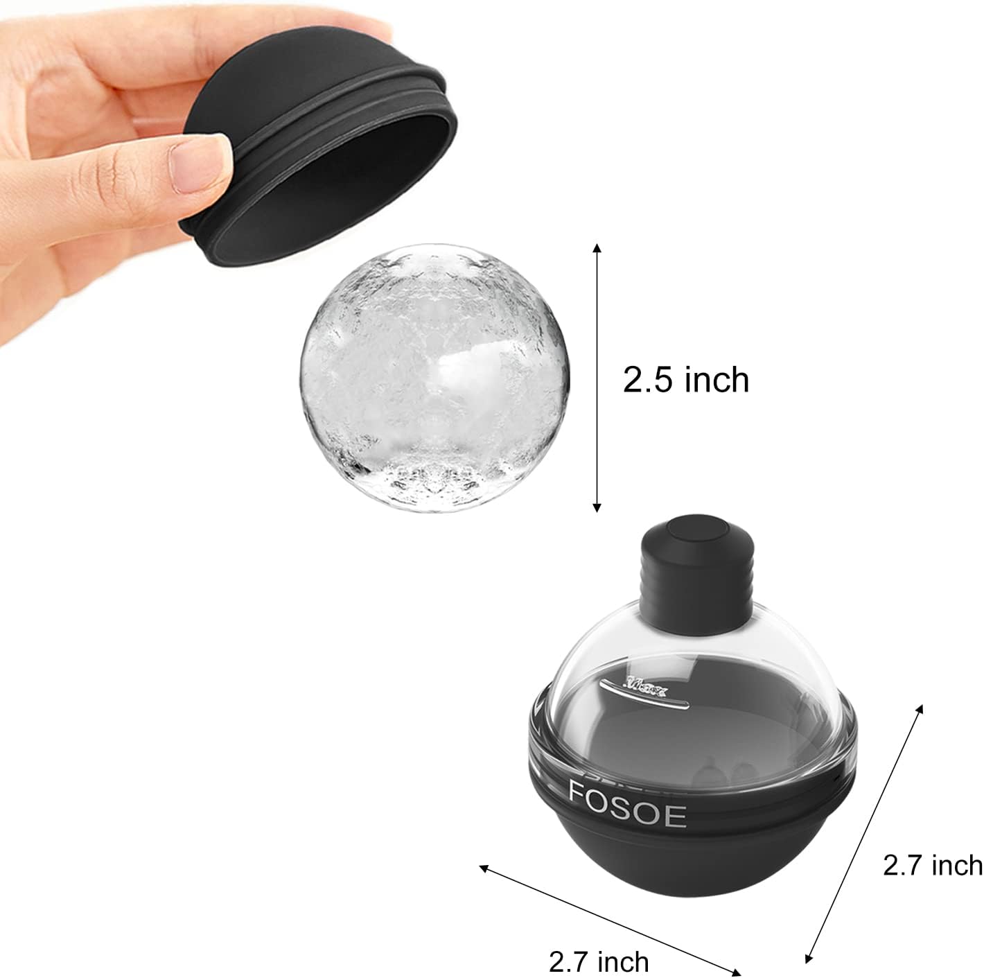 Silicone Ice Ball Molds for Wh - Coaster Mold Round recensie en prijs