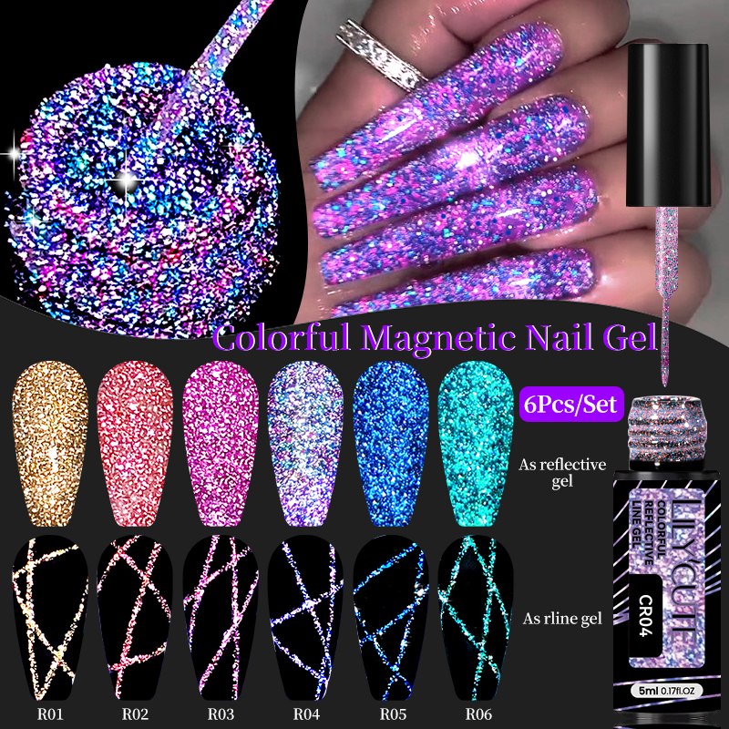 LILYCUTE 6Pcs/Set 5ml Reflecti - Resin Glitter Pack recensie en prijs
