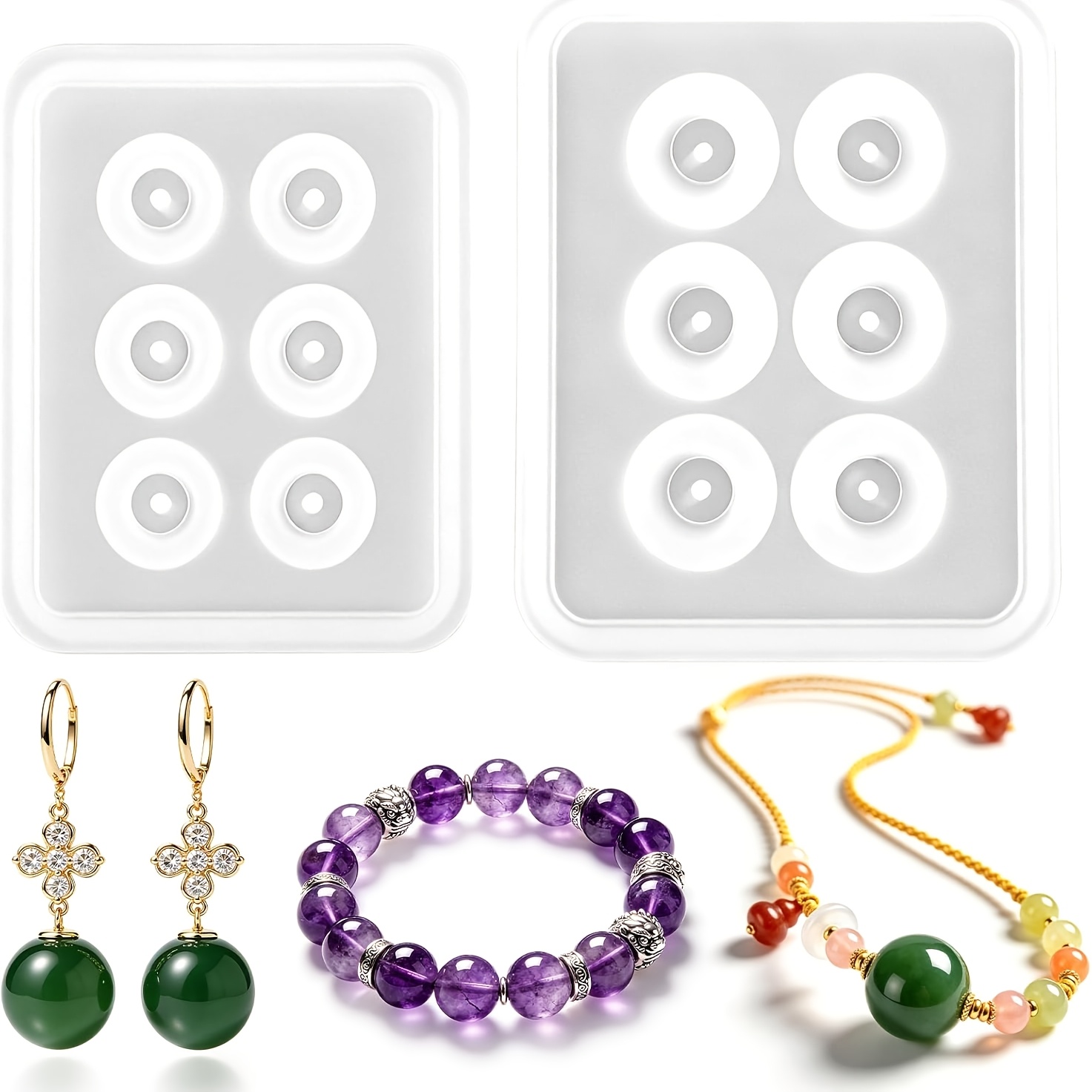 Two perforated spherical silic - Resin Jewelry Kit recensie en prijs
