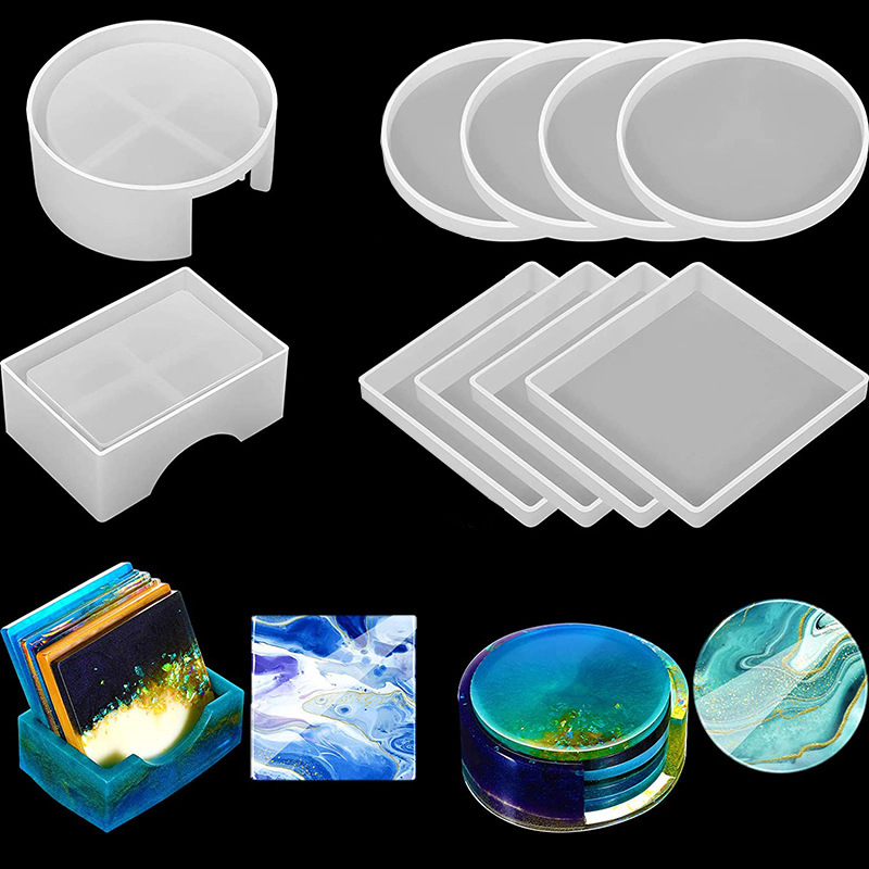 5Pcs/Set DlY Epoxy Resin Cup C - Serving Tray Mold recensie en prijs