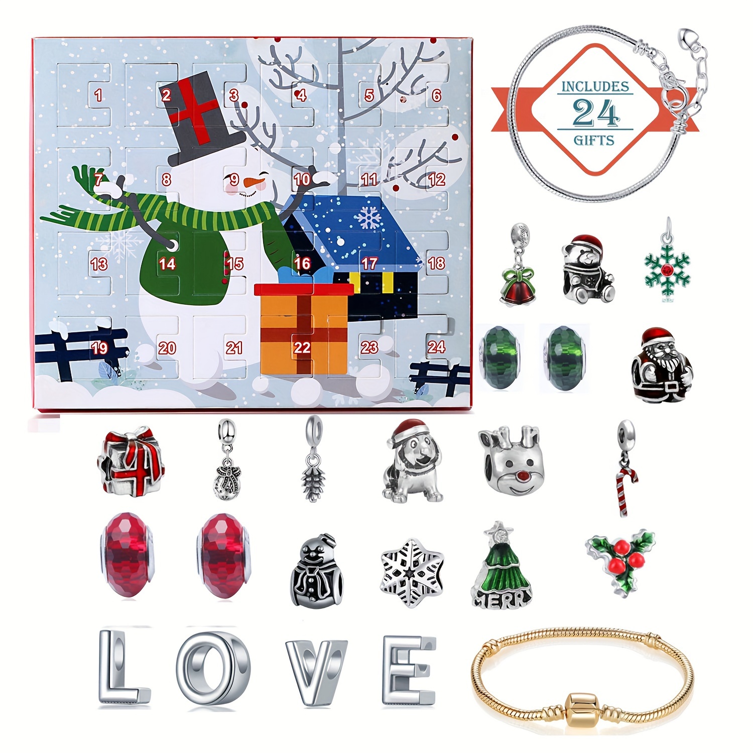 Snowman Christmas Advent Calen - Resin Jewelry Kit recensie en prijs