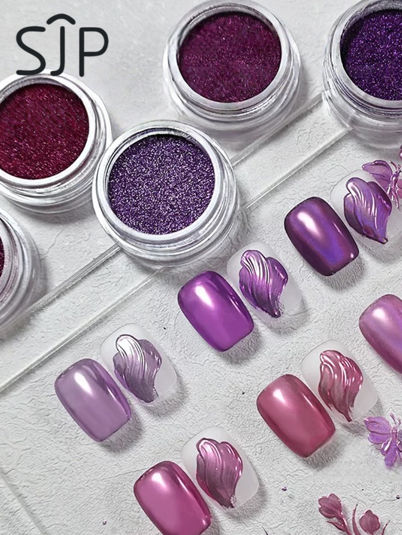 6-piece Electric Purple Series - Resin Glitter Pack recensie en prijs
