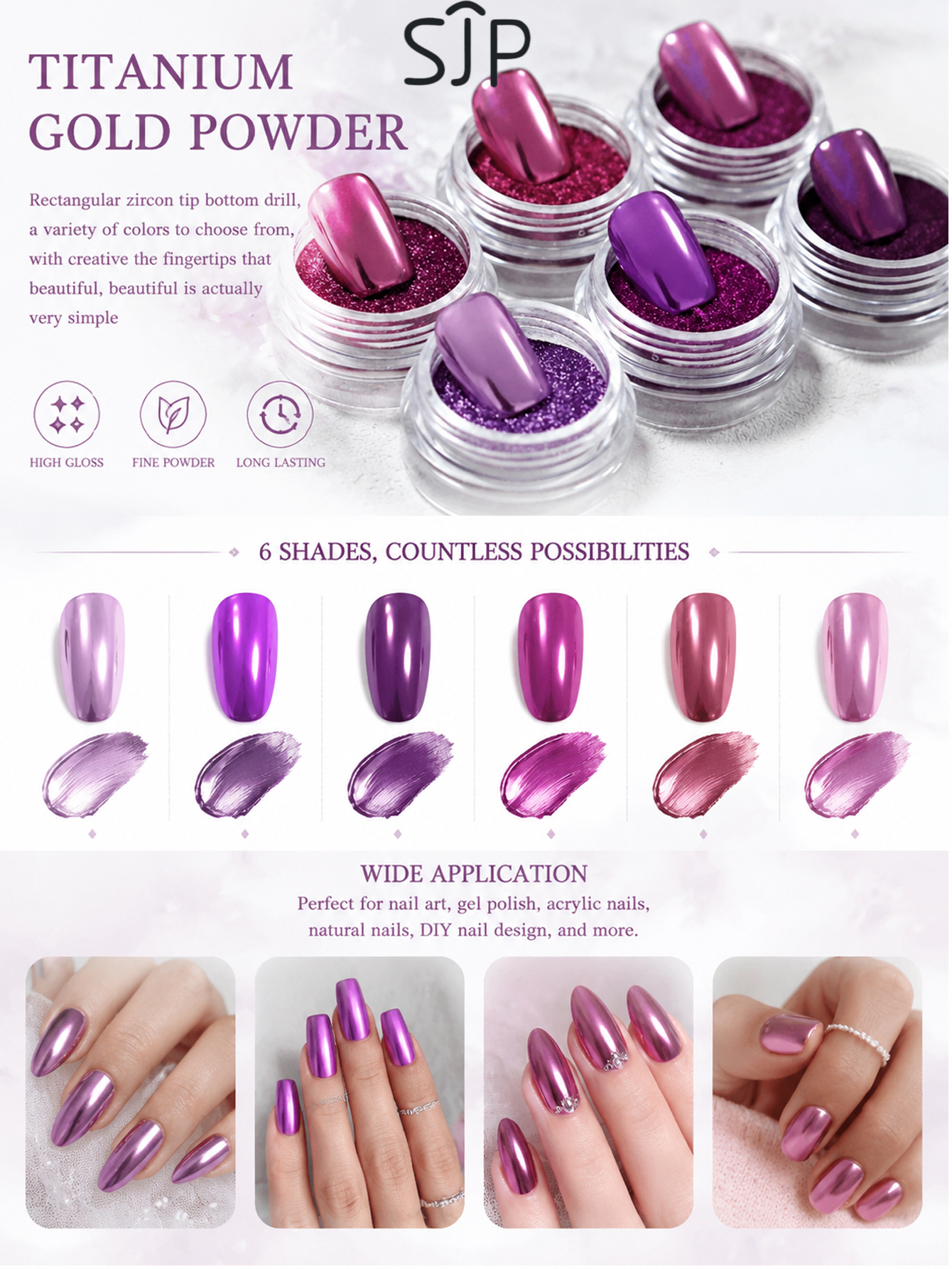 6-piece Electric Purple Series - Resin Glitter Pack recensie en prijs