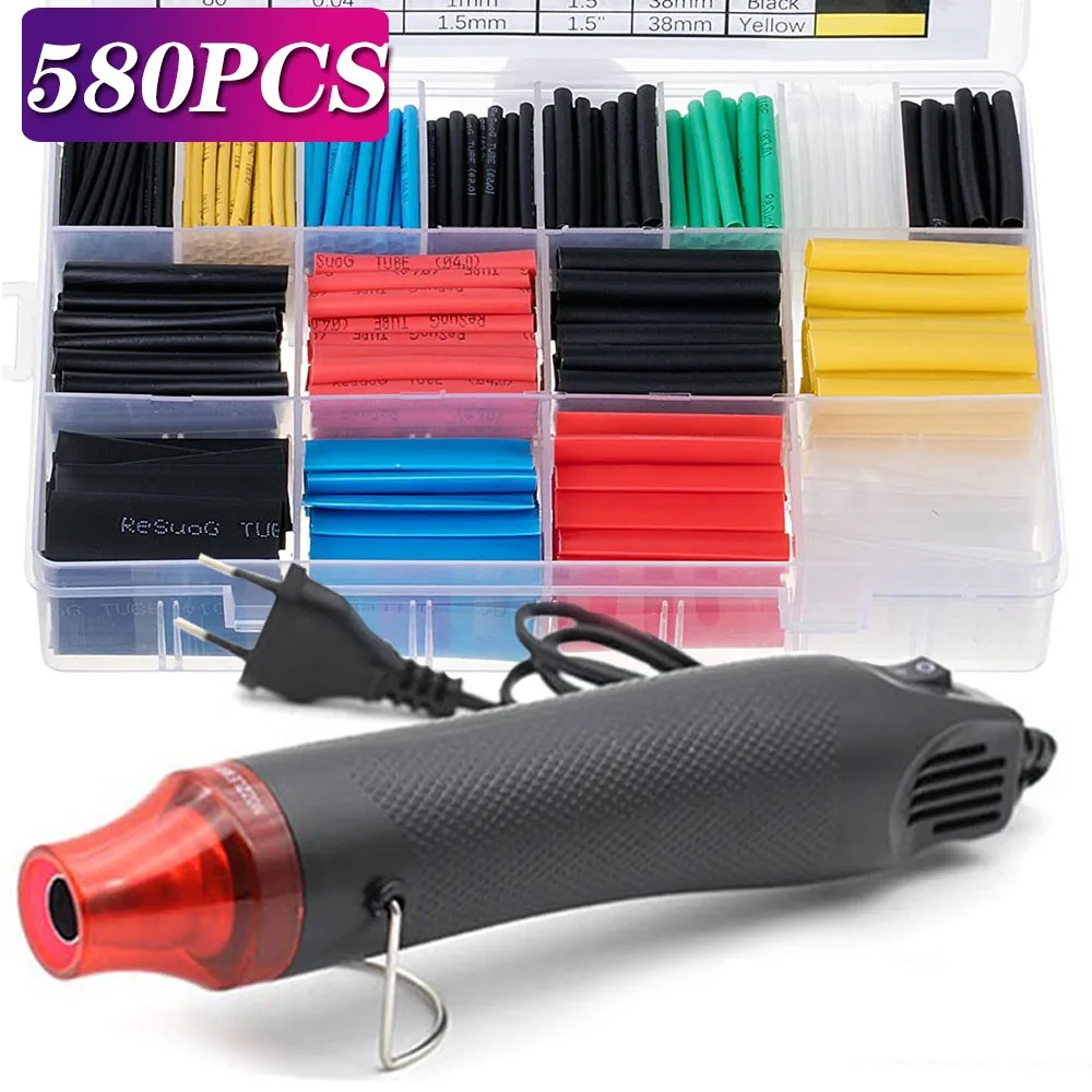 580/530/127PCS Heat Shrink Tub - Heat Gun Small recensie en prijs