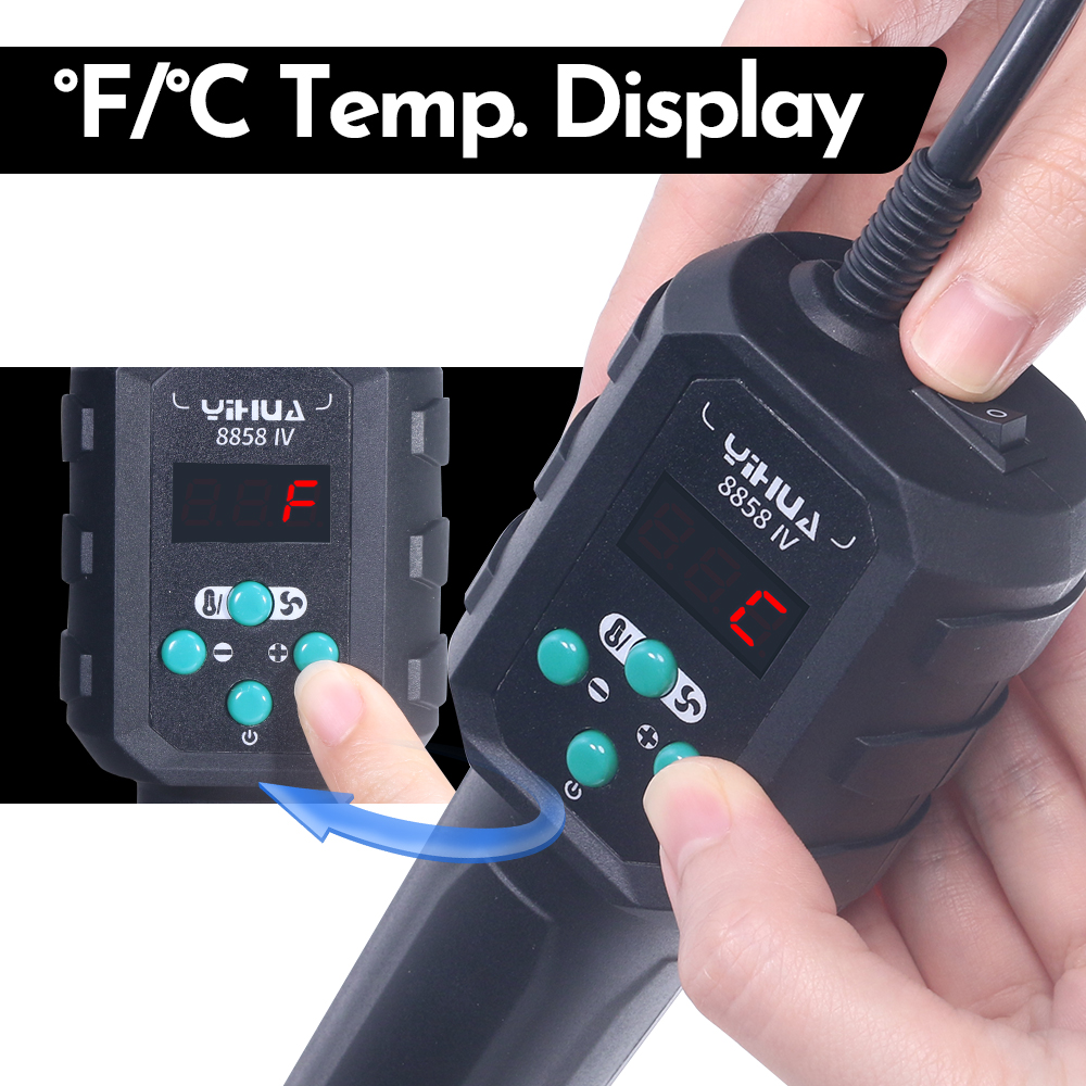 YIHUA Hot Air Gun Temperature  - Heat Gun Small recensie en prijs