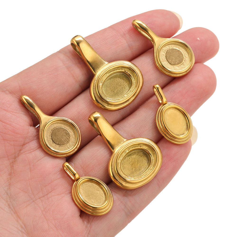 5pcs Stainless Steel Round Ova - Resin Craft Supplies recensie en prijs