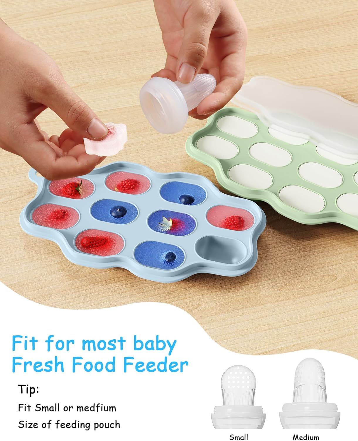 2-Pack Silicone Baby Food Free - Silicone Mold Tray recensie en prijs