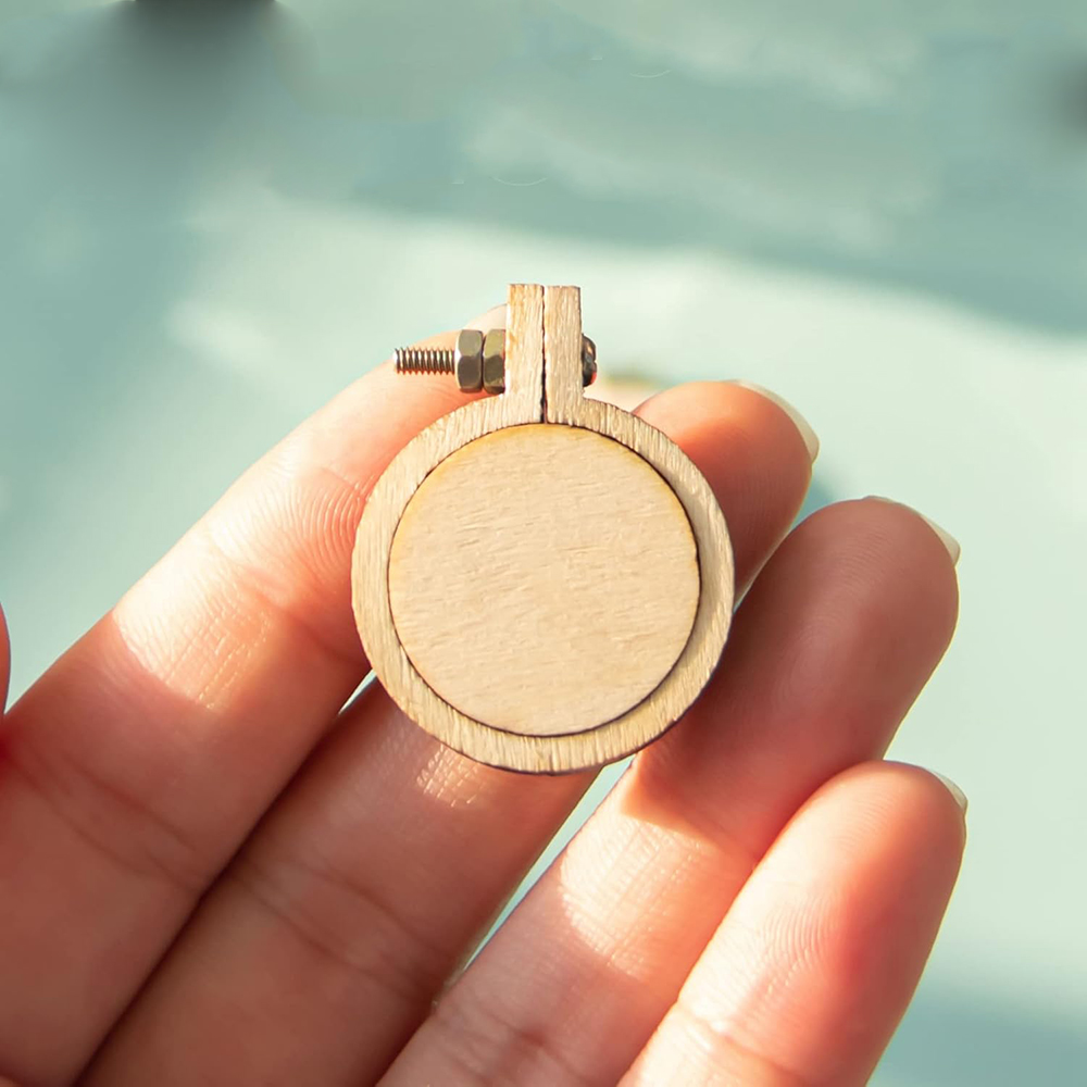 10Pcs/Set Wooden Mini Embroide - Wood Ring Blank recensie en prijs