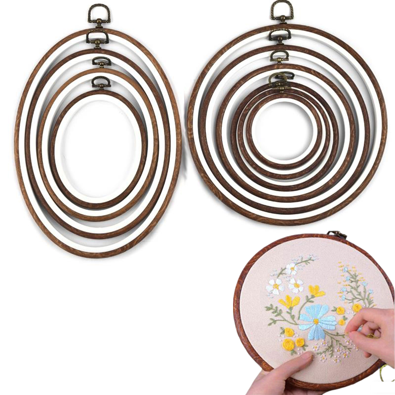 10PCS Sewing Tool Round Oval I - Wood Ring Blank recensie en prijs