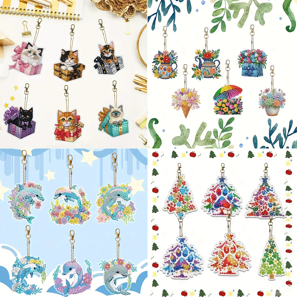 6-piece DIY Diamond Keychain - - Resin Craft Ideas recensie en prijs