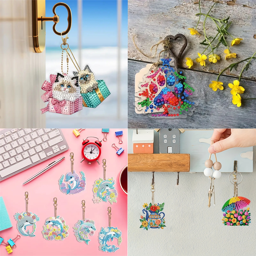 6-piece DIY Diamond Keychain - - Resin Craft Ideas recensie en prijs