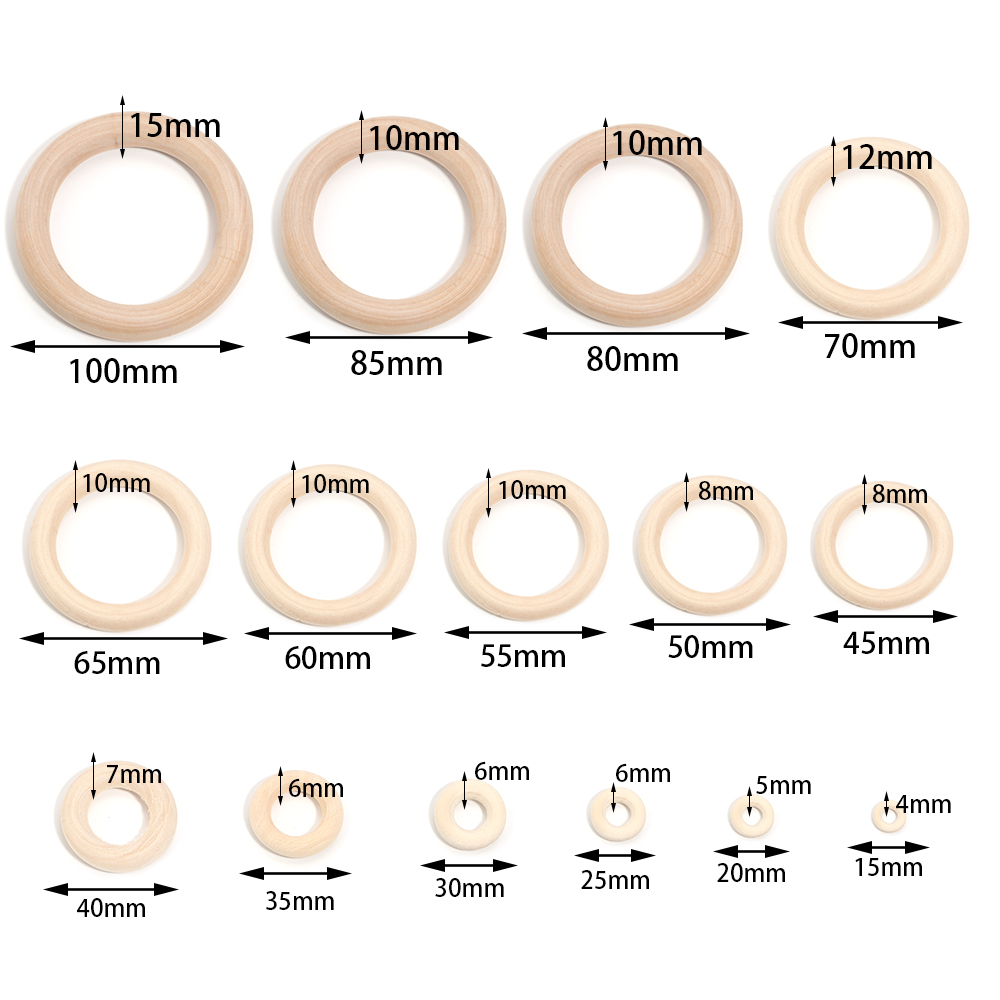 Unfinished Solid Wooden Rings  - Wood Ring Blank recensie en prijs