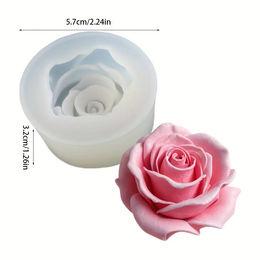 1 Rose Silicone Candle Mold -  - Flower Preservation Resin recensie en prijs