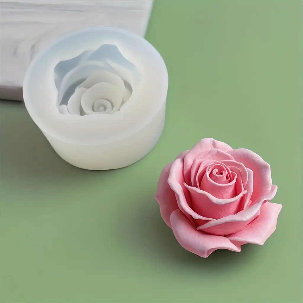 1 Rose Silicone Candle Mold -  - Flower Preservation Resin recensie en prijs