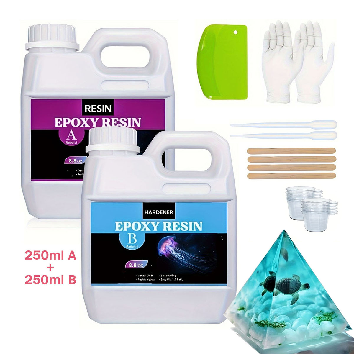125ml/250ml Crystal Clear Cast - Resin Jewelry Kit recensie en prijs