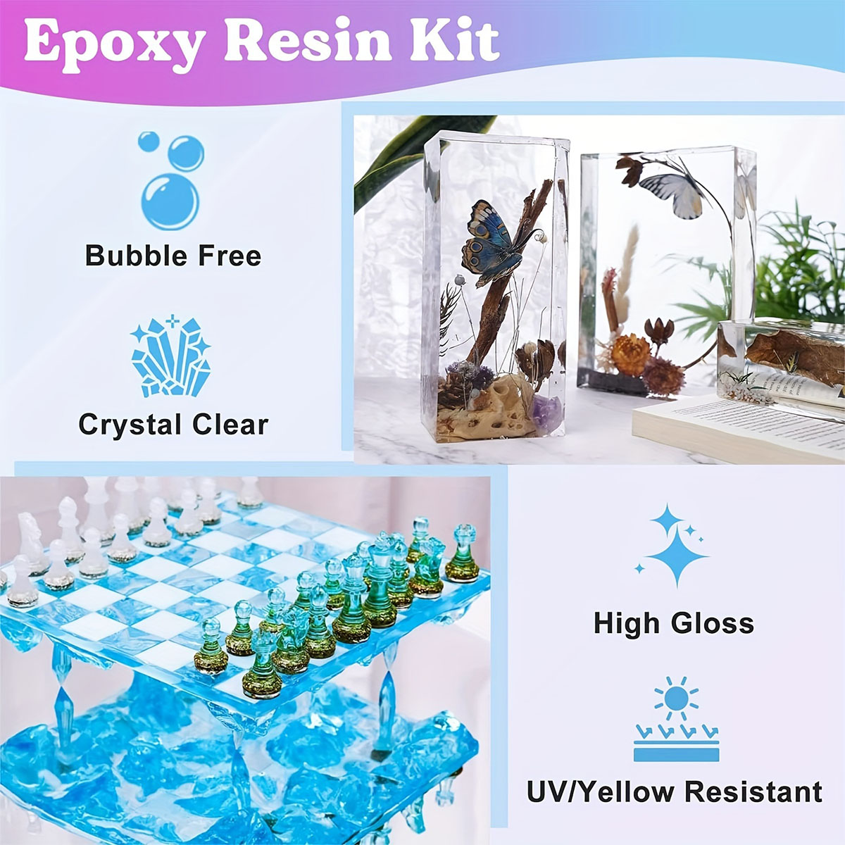 125ml/250ml Crystal Clear Cast - Resin Jewelry Kit recensie en prijs