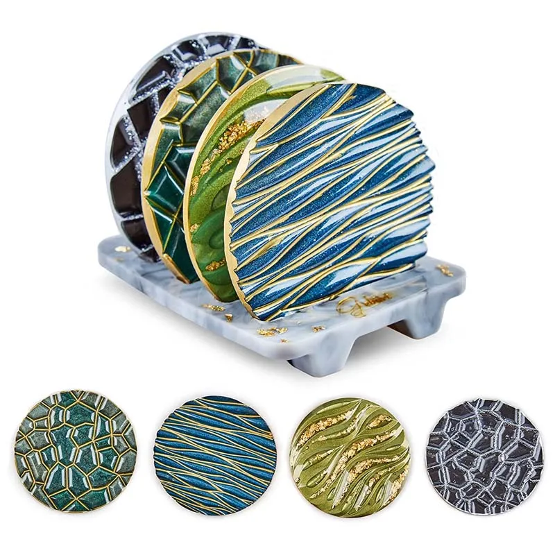 DIY Crystal Epoxy Mold Wave Di - Coaster Mold Round recensie en prijs