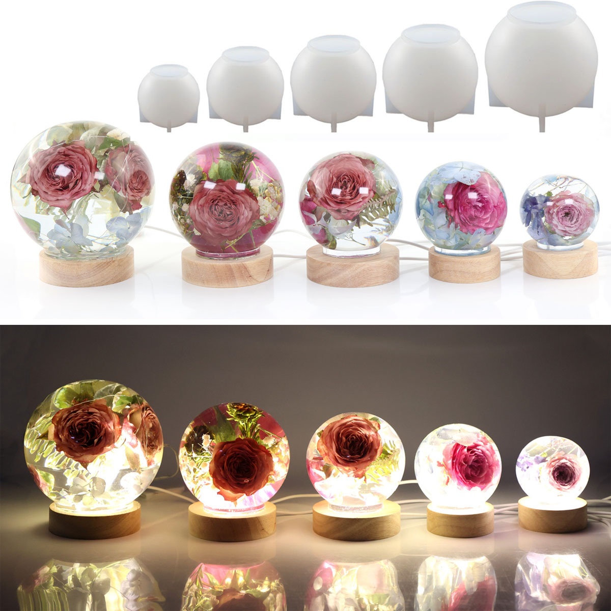 65-120mm Sphere Ball Silicone  - Resin Craft Ideas recensie en prijs