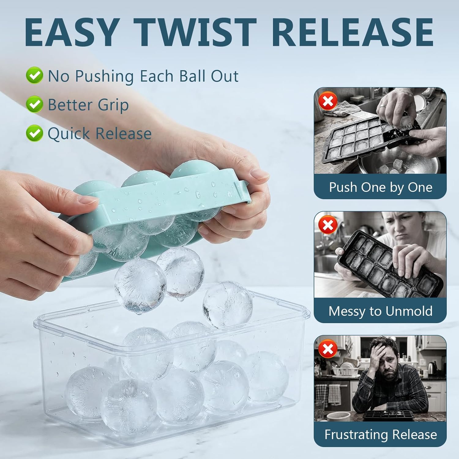 Large Round Ice Cube Trays for - Coaster Mold Round recensie en prijs