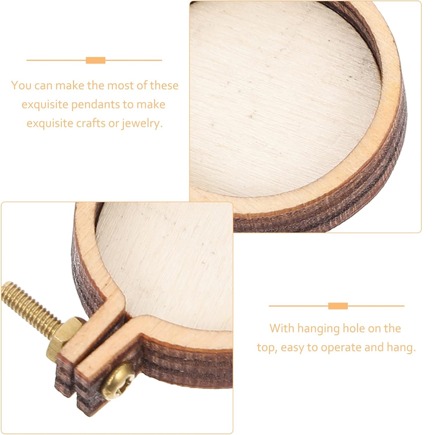 10PCS Mini Embroidery Hoop Woo - Wood Ring Blank recensie en prijs