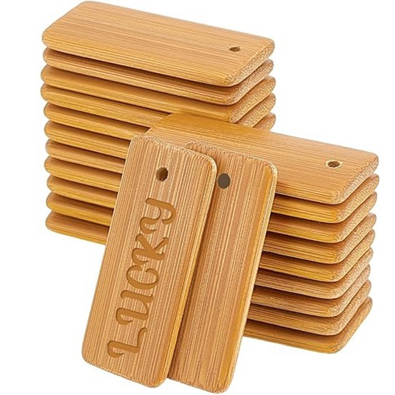 50pcs Wooden Tags Key Ring Bla - Wood Ring Blank recensie en prijs