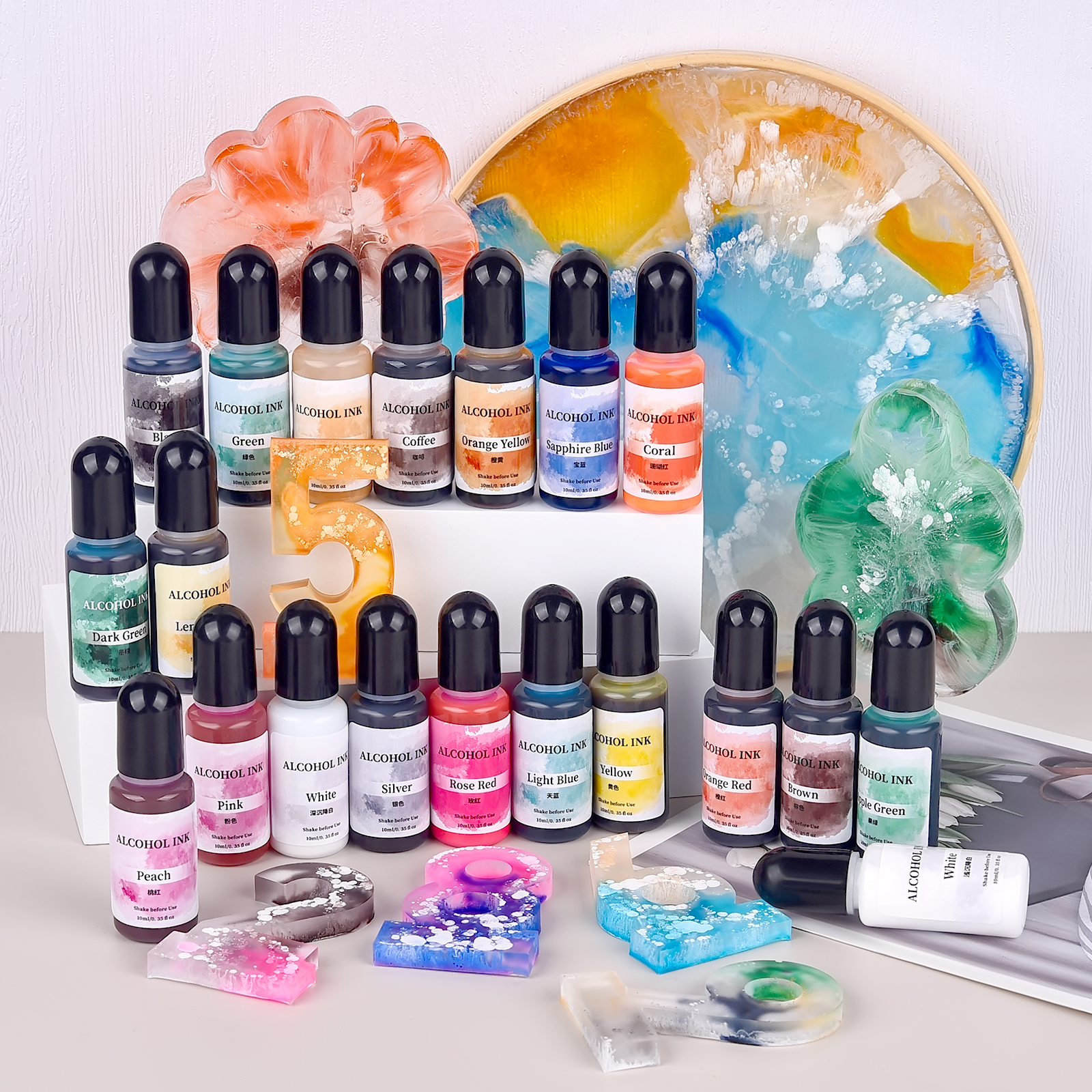 1set Art Ink Alcohol Epoxy Res - Resin Dye Alcohol recensie en prijs