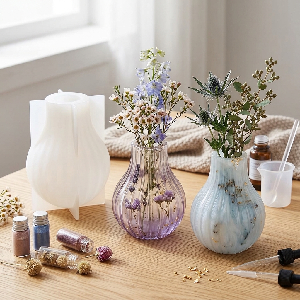 Silicone Vase Mold with Stripe - Resin Craft Ideas recensie en prijs