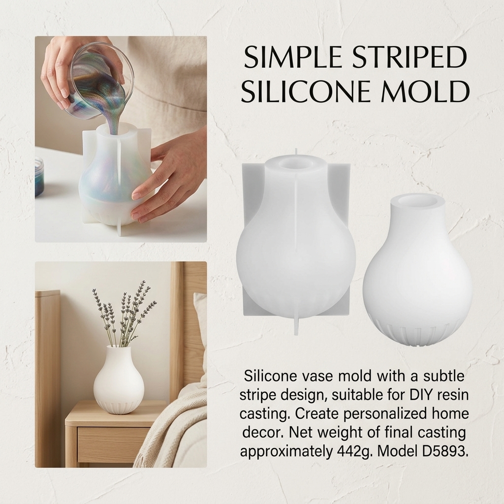 Silicone Vase Mold with Stripe - Resin Craft Ideas recensie en prijs