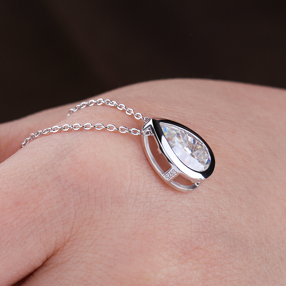 BXINY 4Carat Bezel Set WaterDr - Bezels Set Pendant recensie en prijs