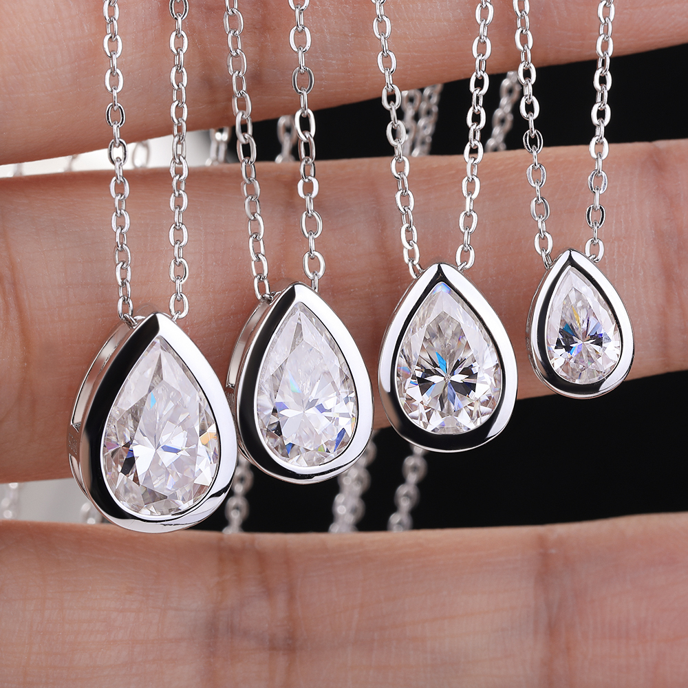 BXINY 4Carat Bezel Set WaterDr - Bezels Set Pendant recensie en prijs