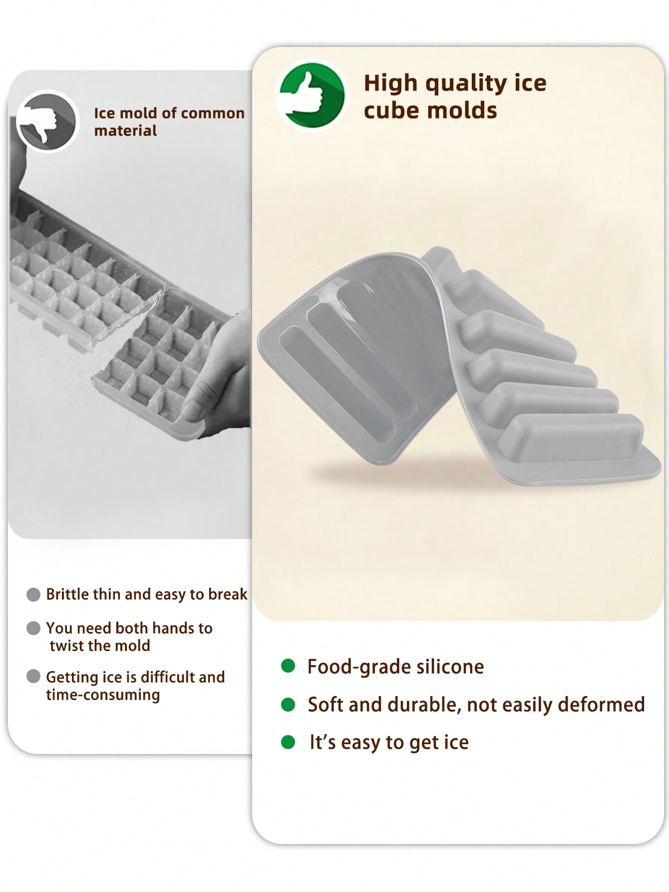 1pc Multi-grid Ice Cube Mold,  - Silicone Mold Tray recensie en prijs