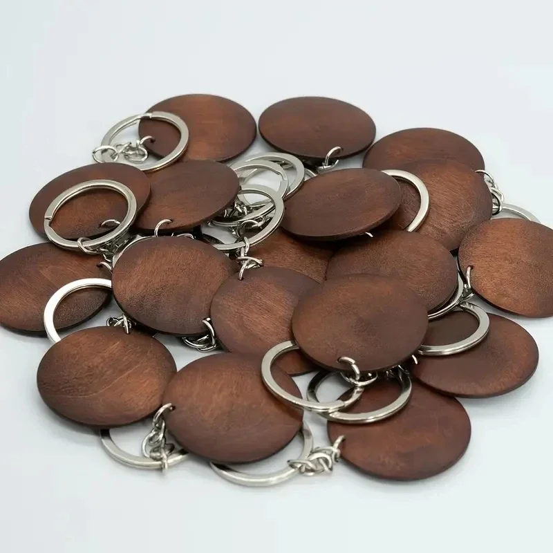 10Pcs Wooden Keychains Vintage - Wood Ring Blank recensie en prijs